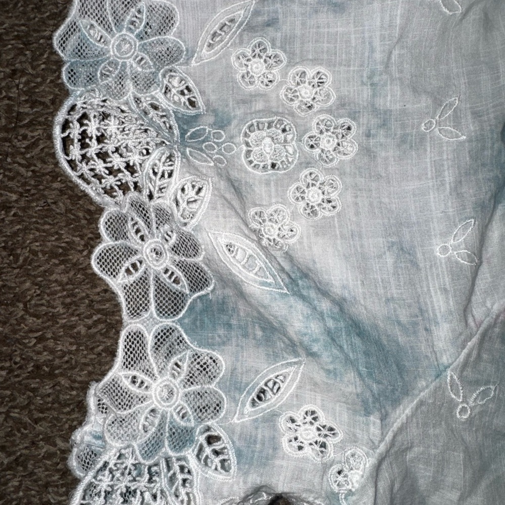 ANTHROPOLOGIE Olivia Embroidered Tie-Dye Blouse - Picture 5 of 9